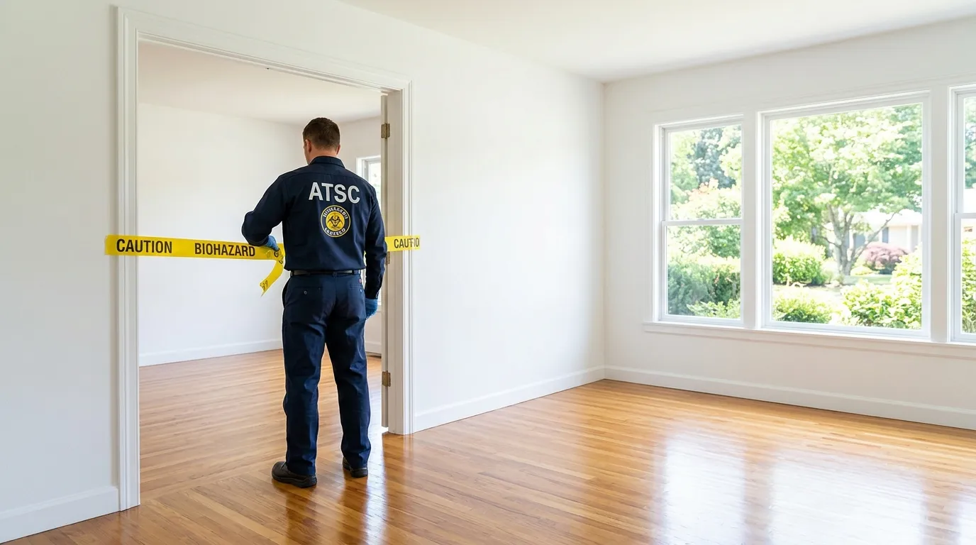 Certified biohazard cleanup crew performing Crime Scene Cleanup in Sylmar